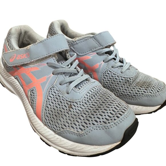 Asics Girl Contend 7 PS Running Shoes Mesh Adjustable Strap Closure Youth Size 3 - Picture 13 of 16